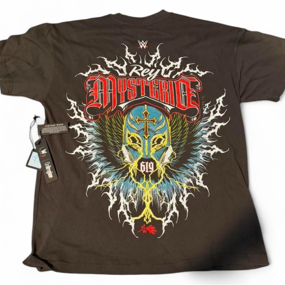 WWE Rey Mysterio Civil Regime Graphic Tee - Gray